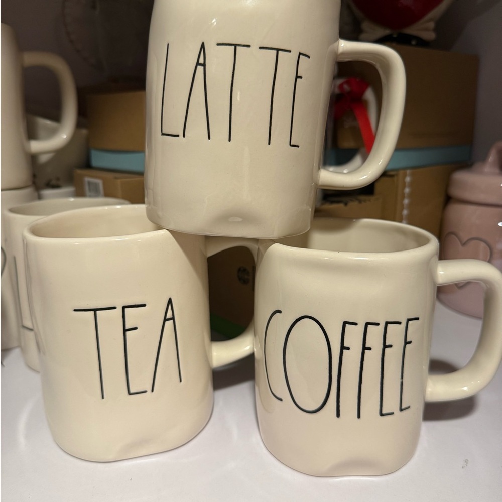Rae Dunn OG Coffee Tea Latte Mug Trio
